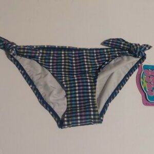 NWT  Coco Rave Swimwear Plaid Bikini Bottom Women's Size XS